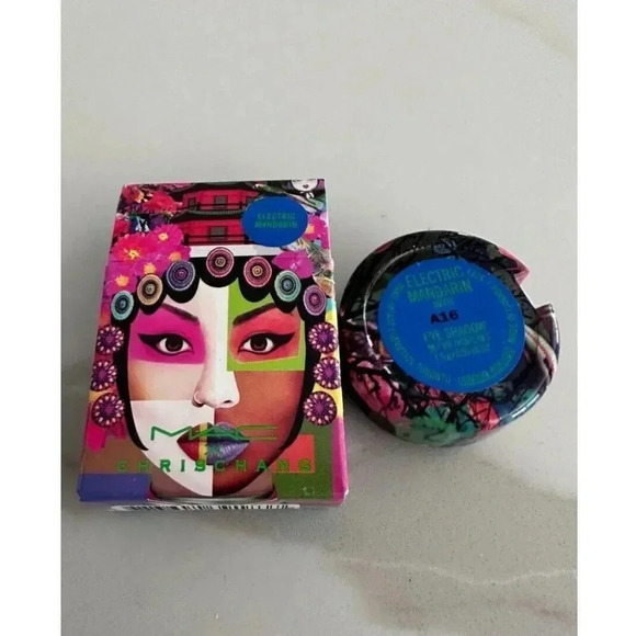MAC Chris Chang Eye Shadow ELECTRIC MANDARIN New In Box - Picture 2 of 2